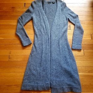 Open front duster sweater